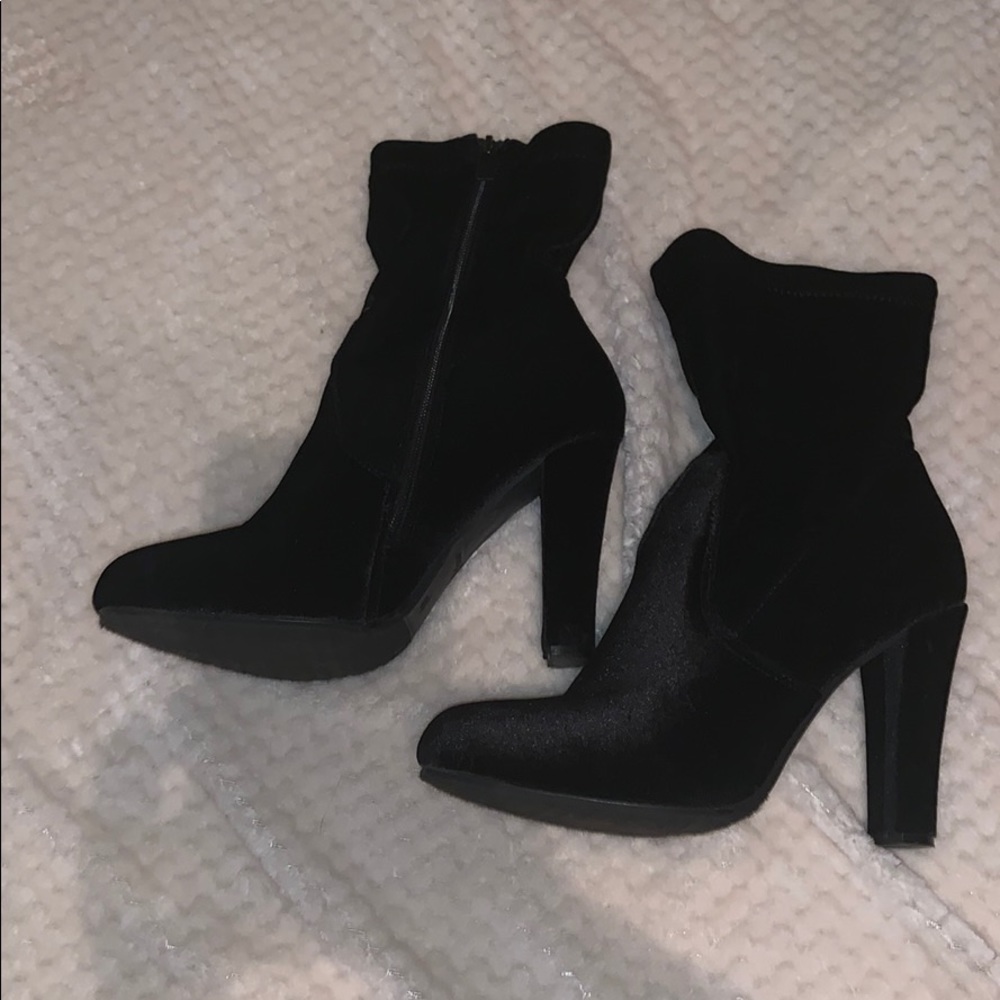 Black ankle booties